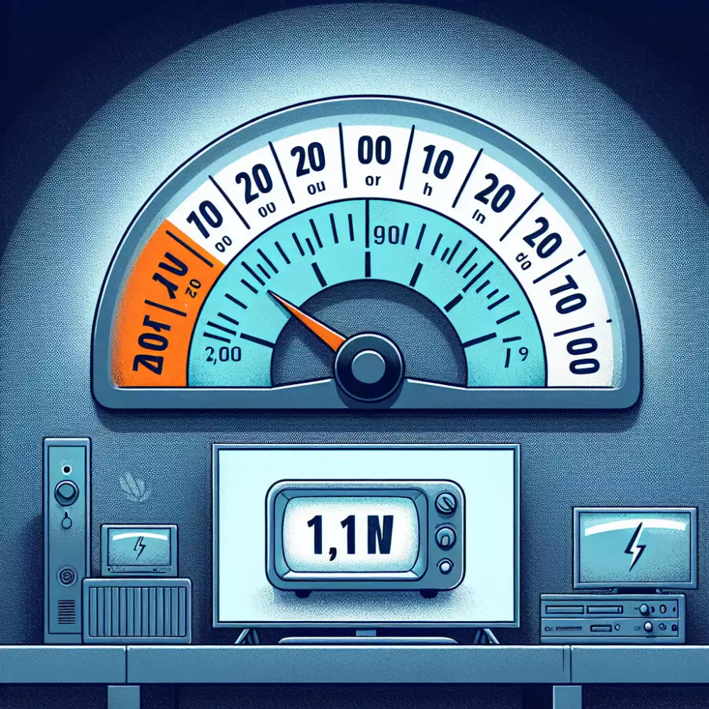 spotřeba televize za hodinu