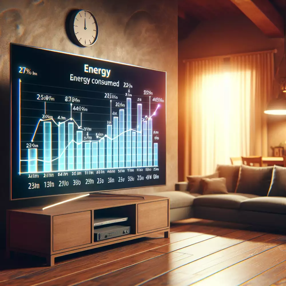 spotřeba televize za hodinu